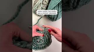 Pro Tip for crocheting baskets! 🧶 Wool-Ease® Thick & Quick® 🎥 by @dogwood.crochet on ig #crochet