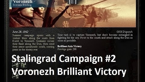 Lets Play: Unity of Command - Stalingrad Campaign: Voronezh Brilliant Victory (HD)