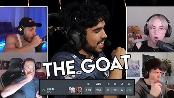 Valorant Streamers & Pros React To Aspas For 2 Minutes Straight Against TH In VCT