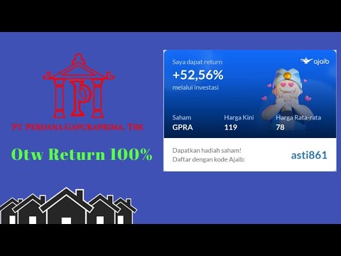 Perdana Gapura Prima TBK (GPRA) Saham Properti Yang Melesat 100% // Saham Rekomendasi 07 -03 - 2023