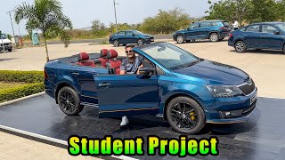 Ye car students nai banai hai - Skoda rapid convertible cabriolet built by some students screenshot 4
