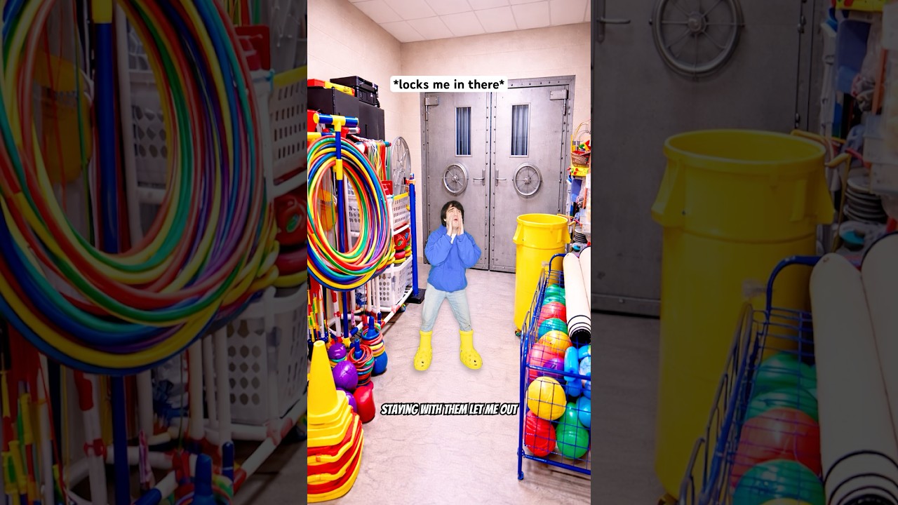 When You Go In The School Gym Storage Closet 🤣 #shorts #relatable