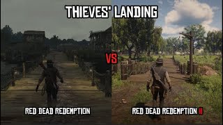 Thieves' Landing RDR vs RDR 2 Comparison (Red Dead vs Red Dead 2 Graphics Comparison)