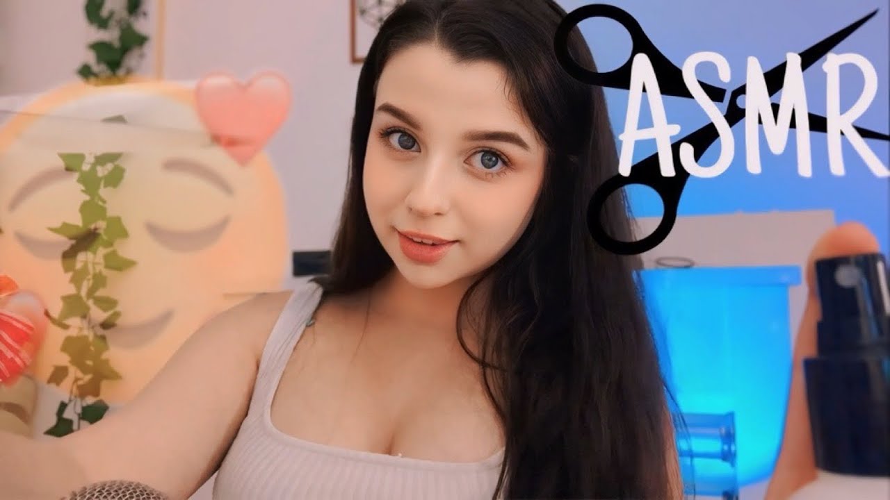 ASMR : A FILHA DO BARBEIRO CORTA SEU CABELO ✂️💕