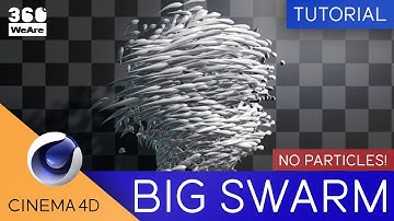Cinema 4D Big Swarm Tutorial (No Particles)