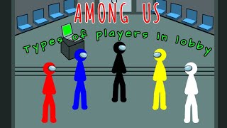 Among Us animation Ep:1 | Types Of Players | Stick Fight Animation | Stick Nodes