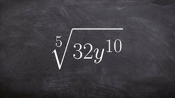 Using a factor tree to help us simplify the 5th root of a number