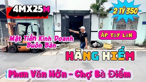 Nhà Mặt Tiền Kinh doanh buôn bán gần chợ bà điểm đường Phan Văn Hớn Hóc Môn 