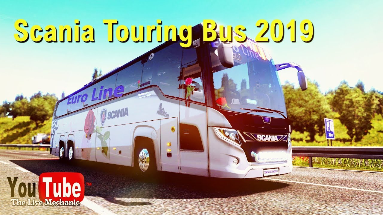 Scania Touring Bus 2019 - (Euro Truck 2 Bus Simulator Mods)