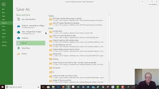 Microsoft Project Tutorial 6 - Recovering a Schedule