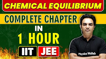 CHEMICAL EQUILIBRIUM in 1 Hour || Complete Chapter for JEE Main/Advanced
