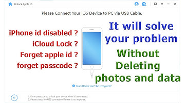 unlock disabled iPhone WITHOUT DATA LOSS, unlock apple id and passcode - iMyfone LockWiper