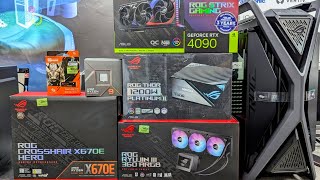 BEST PC BUILD BD 2024 ASUS ROG X670E AMD 9 7950X3D ROG RTX4090 Step to Step assembly screenshot 2