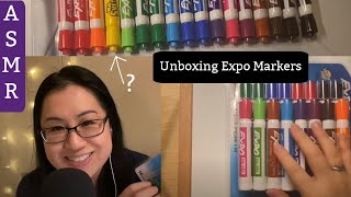 Unboxing Crayola Markers ASMR (marker sounds+paper sounds) 