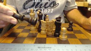 Small Basic Staunton design low end chess set
