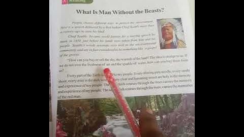 Unit-4 What is a man without the beasts?  Part-1