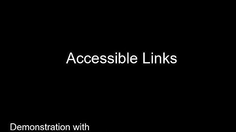 Accessible Links