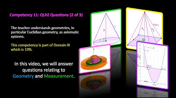 TExES 7-12 (235) Math Exam Competency 11: QUIZ (2 of 3)
