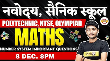 Polytechnic/NTSE | Number System Important Questions | By Manak Anand Sir