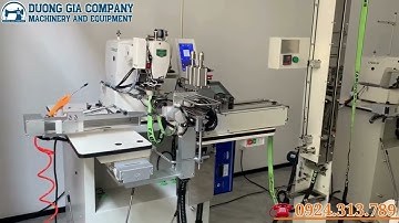 Máy Cắt Nối Dây Chun Tự Động, Có Hệ Thống Sấy Ủi Dây Chun Bằng Nhiệt