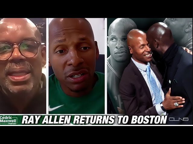 Ray Allen Came To Boston For Kevin Garnett Jersey Retirement