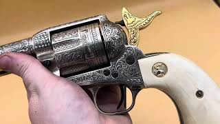 Hand Engraved Colt SAA Helfricht Checker Style TJHarris
