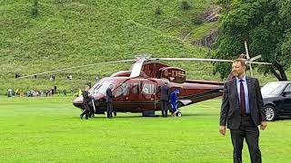 Queen landing at Holyrood palace. 30/6/2021