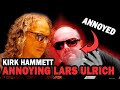 KIRK HAMMETT ANNOYING LARS ULRICH / LARS GETTING ANGRY WITH A STAFF MEMBER - METALLICA TENSE MOMENT