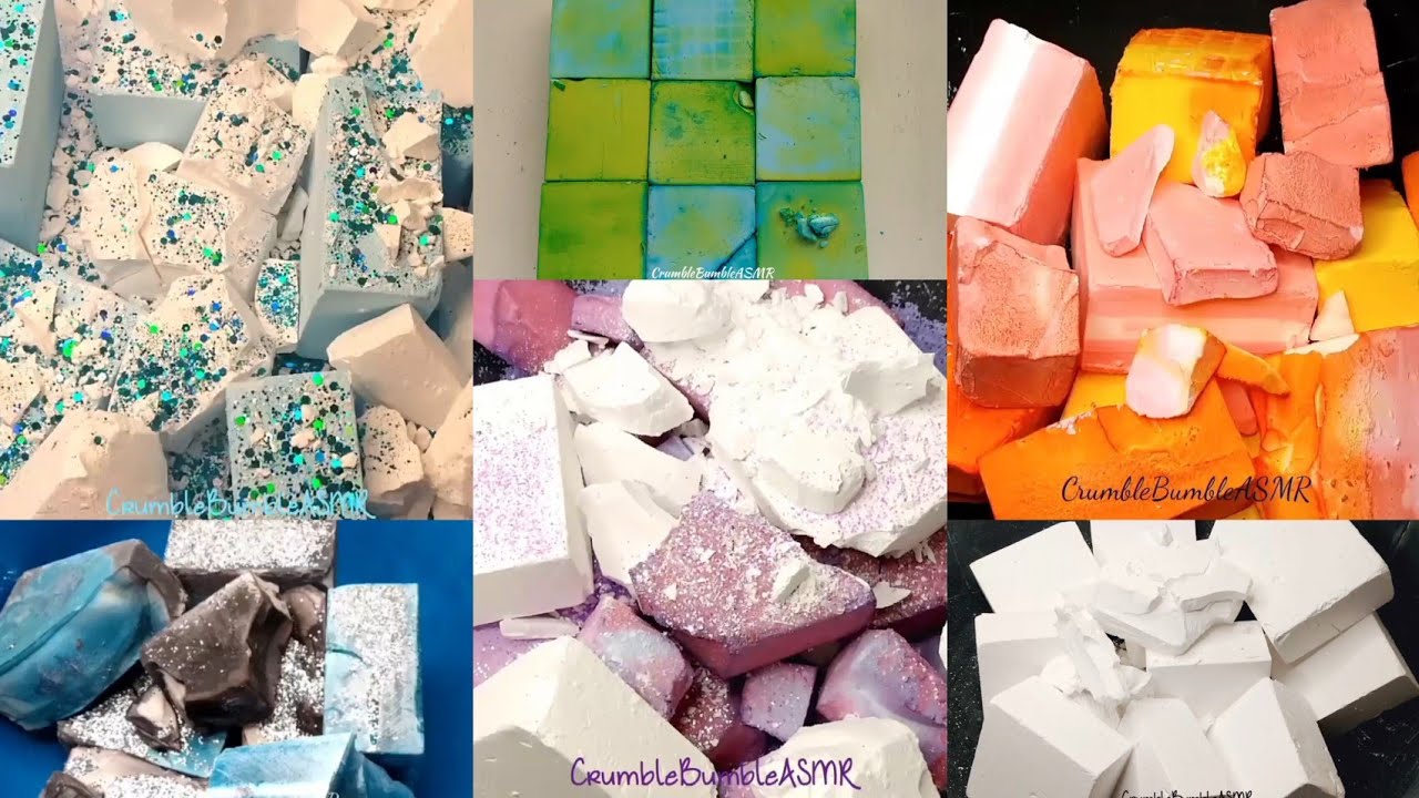 Crunchy colorful gymchalk crushes ASMR by 