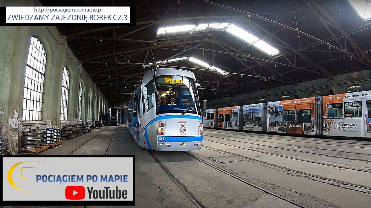POCIĄGIEM PO MAPIE/ZWIEDZAMY ZAJEZDNIĘ BOREK- PROWADZĘ TRAMWAJ