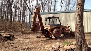 Case 580C in operation Part 1