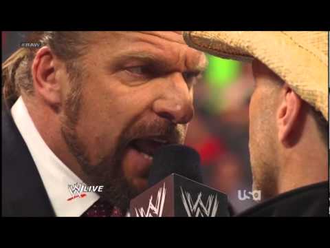 WWE: Shawn Michaels confronted Triple H - RAW 2012/02/13
