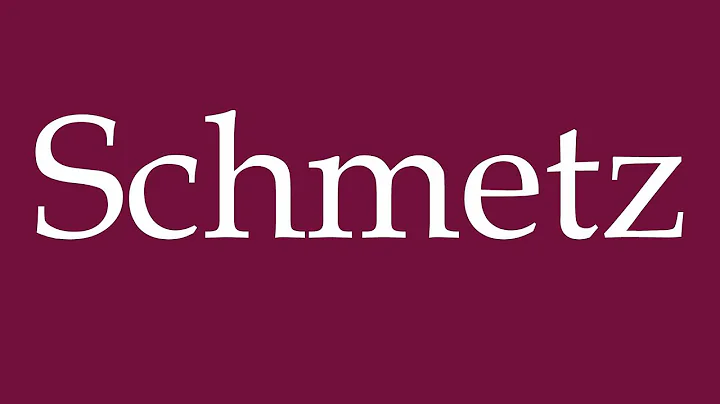 How to Pronounce ''Schmetz'' Correctly in German
