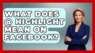 What Does @ Highlight Mean On Facebook? - Everyday-Networking