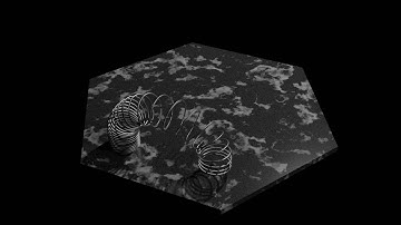 Slinky procedurally created and animated in Blender