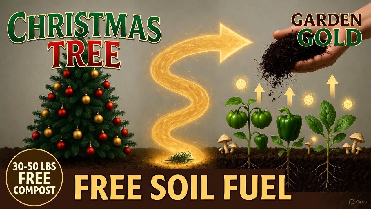 Don’t Trash Your Christmas Tree — Turn It Into Living Garden Soil ...