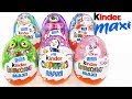 КИНДЕР СЮРПРИЗЫ МАКСИ Mix! Раритетные яйца, Новый год 2019! Kinder Surprise MAXI eggs unboxing