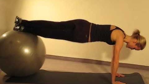 Core Training Stability Ball Torso Twist