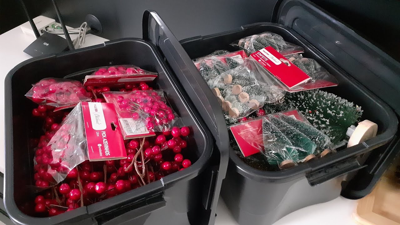 NATAL 2025. SEPARANDO PEÇAS E ORGANIZANDO. ONDE GUARDO QUASE TUDO. 🤭😄🥰