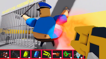 Play with ITEMS! Barry Prison Run! HARD MODE Roblox (first person #obby)