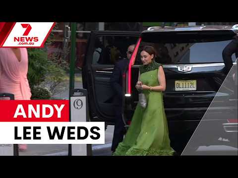 A-listers descend on New York for Andy Lee and Rebecca Harding’s wedding | 7NEWS