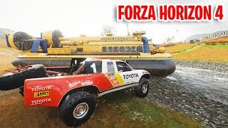 EKSTREMALNE WYŚCIGI - PODUSZKOWIEC I POCIĄG  | FORZA HORIZON 4 screenshot 1