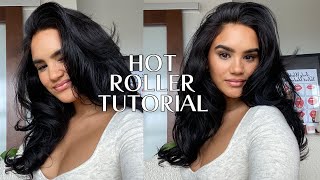How To Use Hot Rollers Tutorial | Bounciest Hair Ever