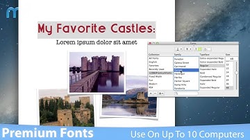 128bit Premium Fonts Subscription Screencast - MacUpdate Promo