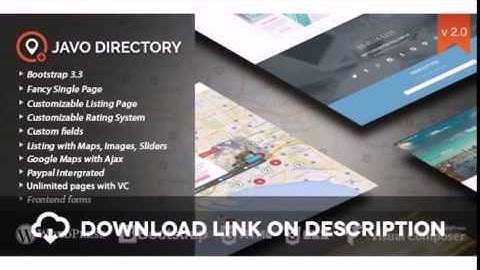 Javo Directory Wordpress Theme Free Download
