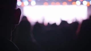 Man Waiting For Concert Stock Video