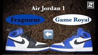 Air Jordan 1 Game Royal To Fragment Custom Youtube