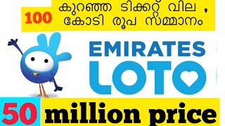 emirates loto🔥Low ticket price,prize of Rs 100 crore🔥100 കോടി രൂപയുടെ സമ്മാനം എങ്ങനെ നേടിയെടുക്കാം