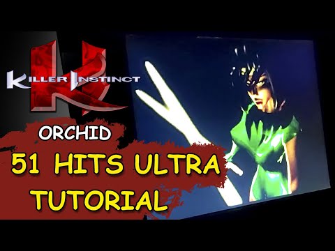 KILLER INSTINCT ARCADE1UP // Orchid 51 Hits ULTRA combo TUTORIAL from JDCgaming