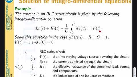 Laplace transform - Numeric example on how to solve integro-differentiable equations